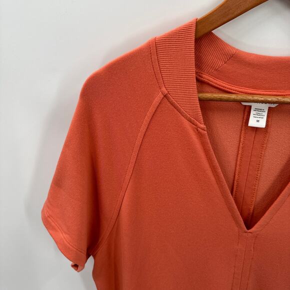 ATHLETA Balance Short Sleeve V Neck Romper 534775 // M - Picture 5 of 12